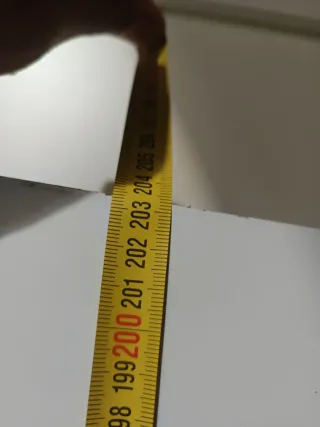 Puerta corredera blanca