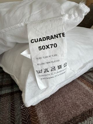 2 Rellenos Cojín Nuevos 50x70