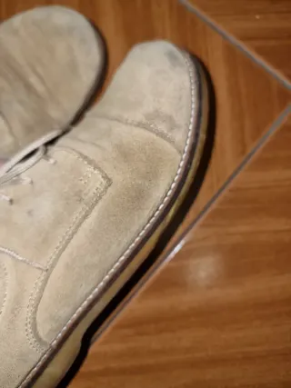 Sapatos Camurça Vintage Bege