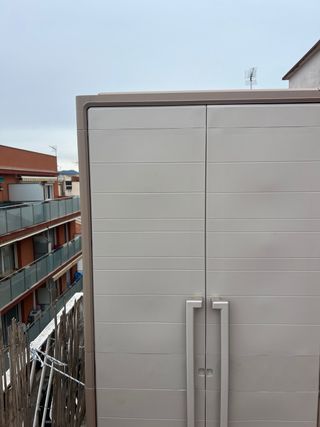 Armario Exterior Keter Gulliver Beige/Blanco