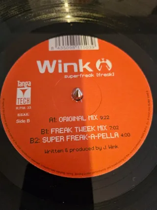 Vinilo Wink - Superfreak (Freak)