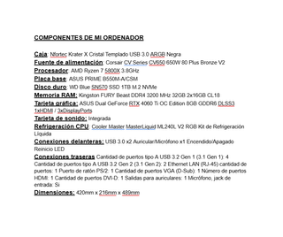 OFERTA ! SETUP ENTERO (PC SOBREMSA)