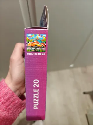 Puzzle 20 piezas Coche Carreras