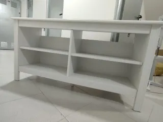 Mueble TV blanco madera