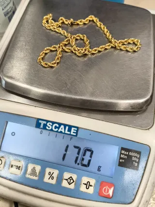 Cordón Salomónico Oro 18kt