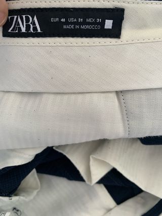 Pantalón de vestir azul Zara Hombre