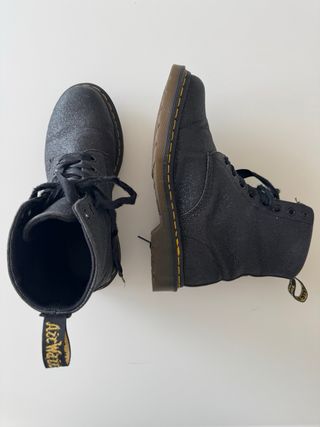 Dr. Martens nere glitter stivali