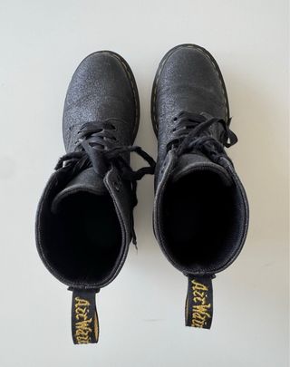 Dr. Martens nere glitter stivali