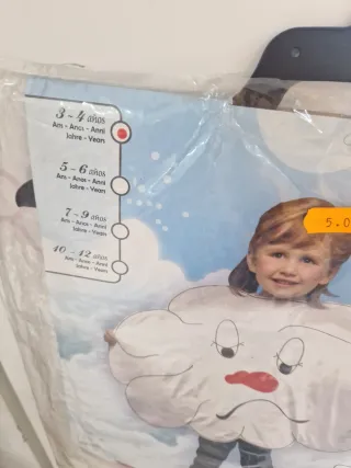Disfraz Nube 3-4 años