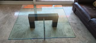 Mesa centro cristal  de diseño