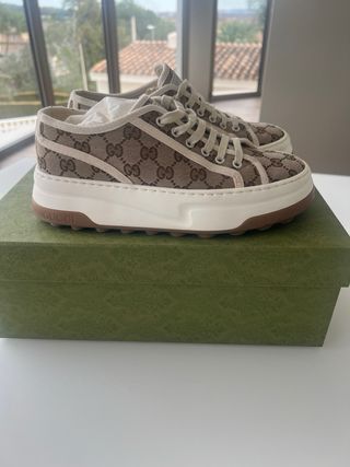 Zapatillas Gucci GG Canvas Plataforma Talla 40