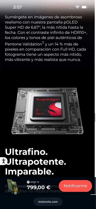 Se vende Motorola Edge 70 5G 512GB