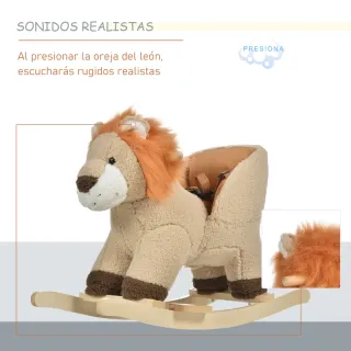 León Peluche Balancín Bebé 18-36 Meses