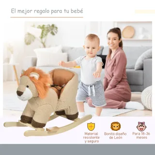 León Peluche Balancín Bebé 18-36 Meses