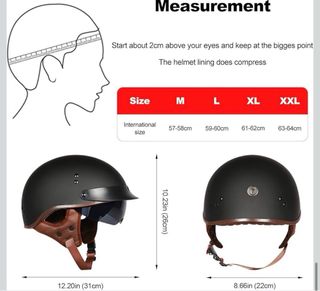 Casco Moto TORC Negro/Marrón Talla XXL
