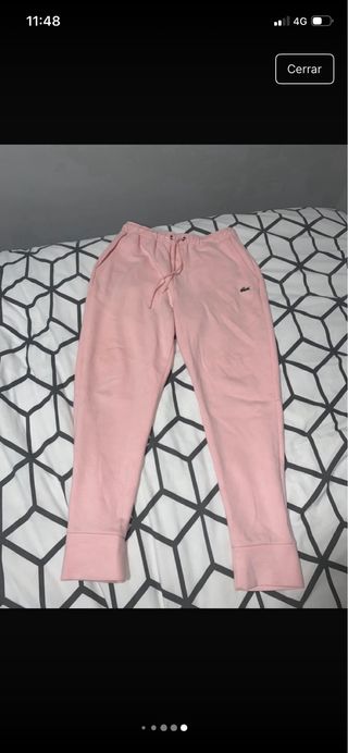 Conjunto deportivo Lacoste rosa