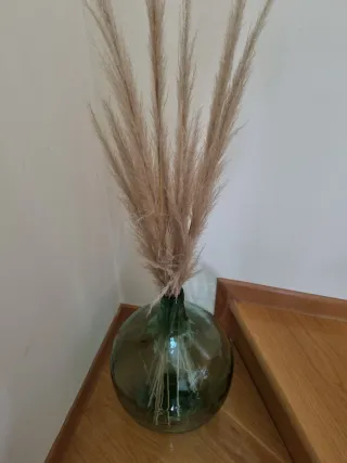 Garrafa de cristal verde antigua 16L