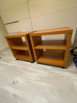 Mesitas auxiliares de madera