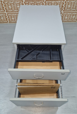 Cajonera de oficina gris