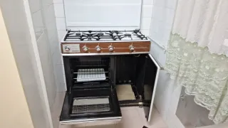 Cocina de gas blanca