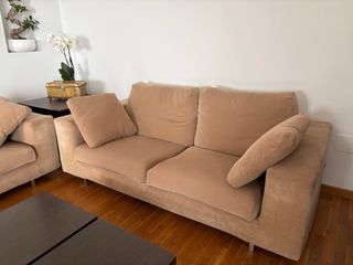2 Sofás Temas Camel 3+2 plazas