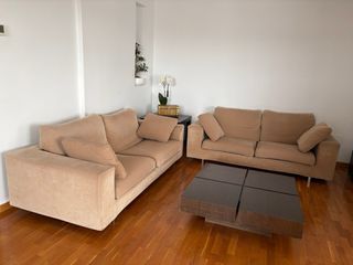 2 Sofás Temas Camel 3+2 plazas