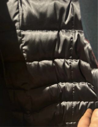 Plumífero Peuterey Negro con Capucha y Pelo