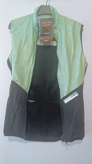 Chaleco SANTINI hombre Redux, negro y verde flúo,L