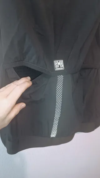 Chaleco SANTINI hombre Redux, negro y verde flúo,L