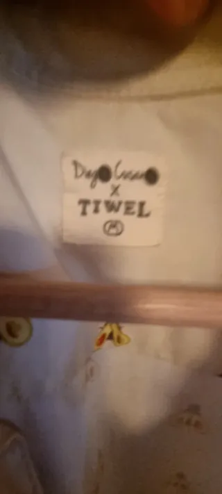 Camisa Tiwel Beige Estampada