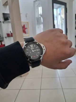Orologio Enrico Coveri Uomo Nero/Argento