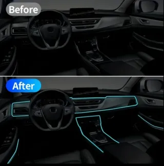 Tira LED Ice Blue para coche