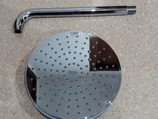 Rociador Grohe Redondo Metal con Brazo