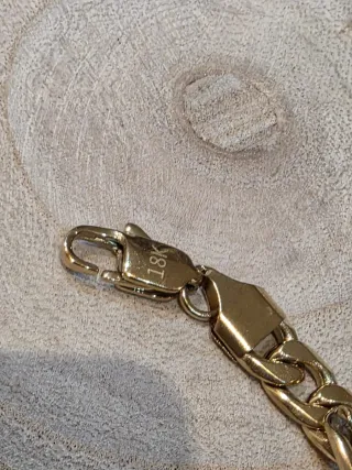 Cadena Figaro Chapado Oro 18k