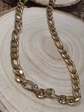 Cadena Figaro Chapado Oro 18k