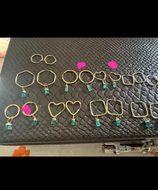 Conjunto de Joyas Oro y Turquesa