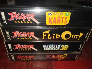 4 Juegos Atari Jaguar: Atari Karts Zool 2 Flip Out