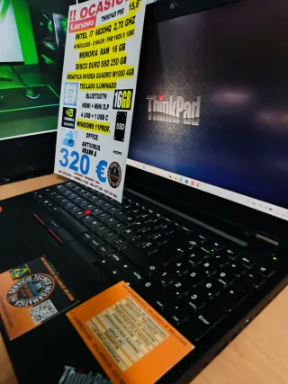 Lenovo ThinkPad P50 i7 16GB SSD 250GB