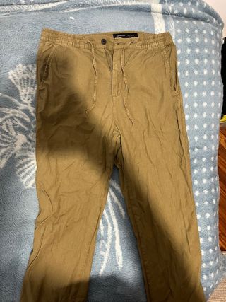 Pantalón cargo marrón/verde