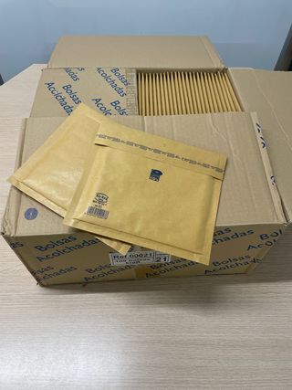 Sobres de envío acolchados Kraft (100 uds) 20x17