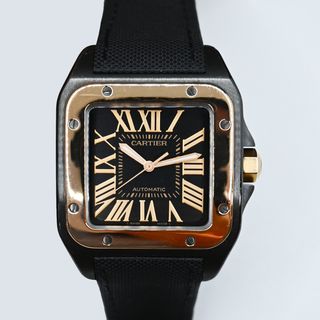 Cartier Santos 100 PVD Acero y Oro Rosa