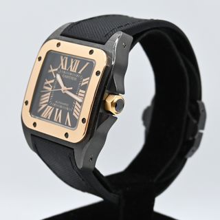 Cartier Santos 100 PVD Acero y Oro Rosa