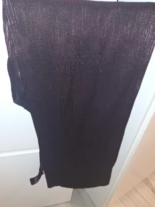 Traje chaqueta señora morado y negro