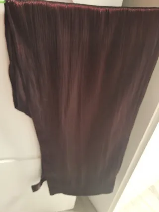 Traje chaqueta señora morado y negro