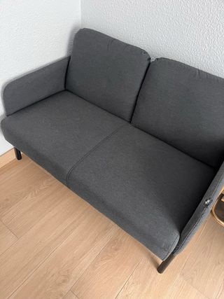 Sofá 2 plazas Ikea Glostad gris oscuro