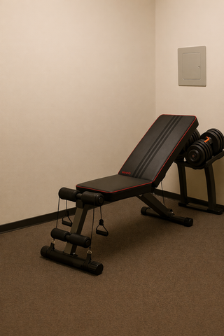 Banco para pesas y barras musculación