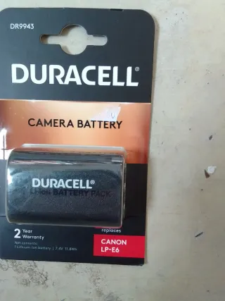 Batería Duracell LP-E6 para Canon