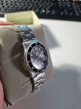 Reloj Orient Mako II Negro/Plata