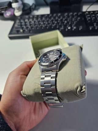 Reloj Orient Mako II Negro/Plata