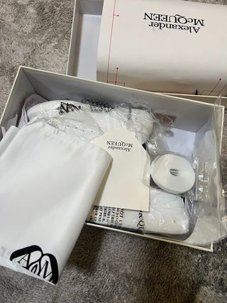 Alexander McQueen Sneakers Donna 35 Bianche Nere